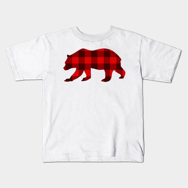 Christmas bear Kids T-Shirt by rayanammmar